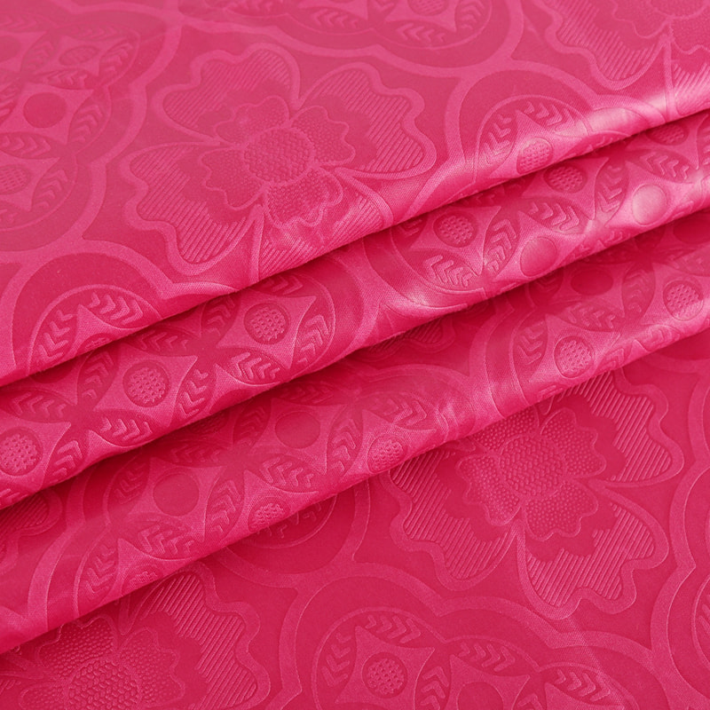 TMIE-08-2-2 110GSM Arbeidsklær i middels vekt Vanlig stoff Lyse farger farget med 3D levende blomsterdesign preget polyester poplin stoff