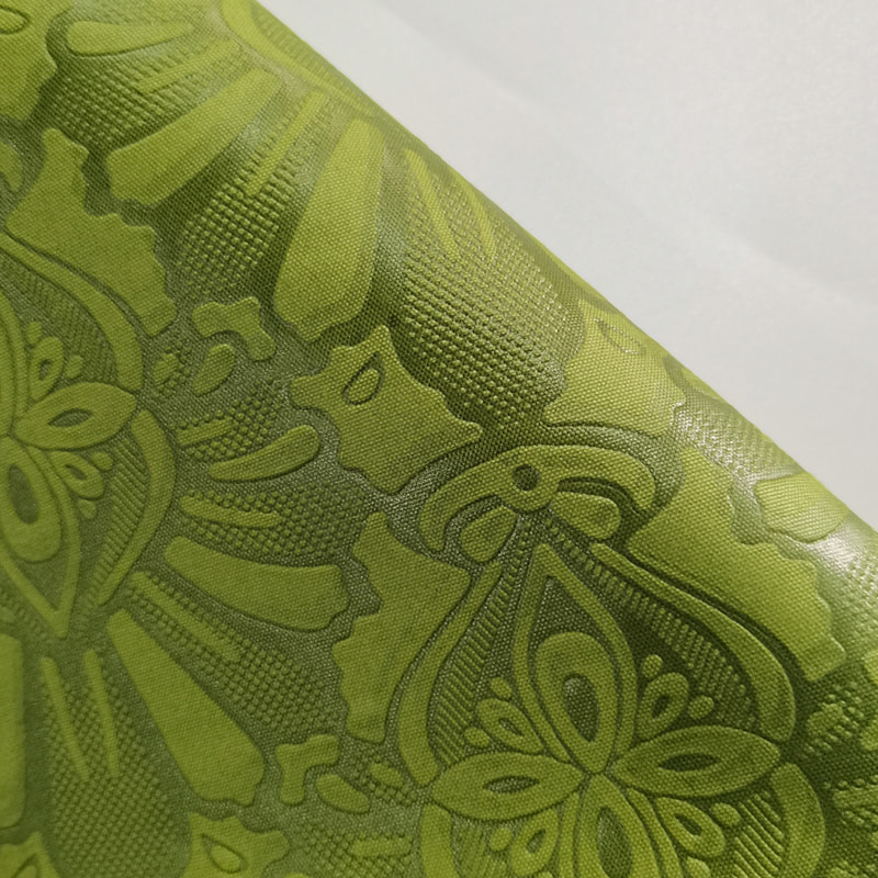 TMIE-08-2-2 110GSM Arbeidsklær i middels vekt Vanlig stoff Lyse farger farget med 3D levende blomsterdesign preget polyester poplin stoff