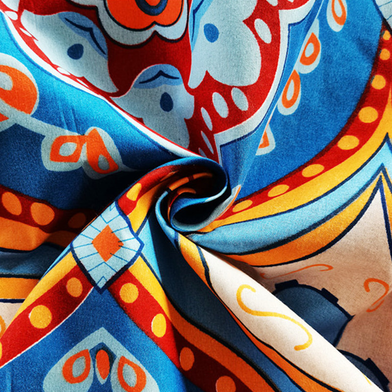 TMIE-10-6 80GSM Lett Pigment Print Design Polyester Vanlig vevd lakenstoff