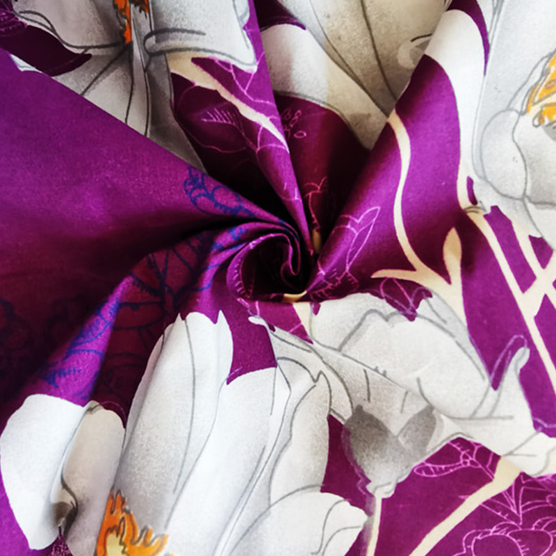 TMIE-10-4 70GSM Lett Pigment Print Design Polyester Vanlig vevd lakenstoff