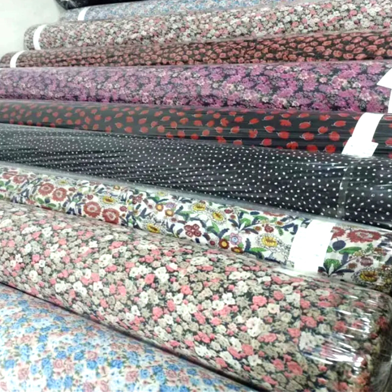 TMIE-08-3-2 115GSM Polyester Print Twill Poplin Stoff