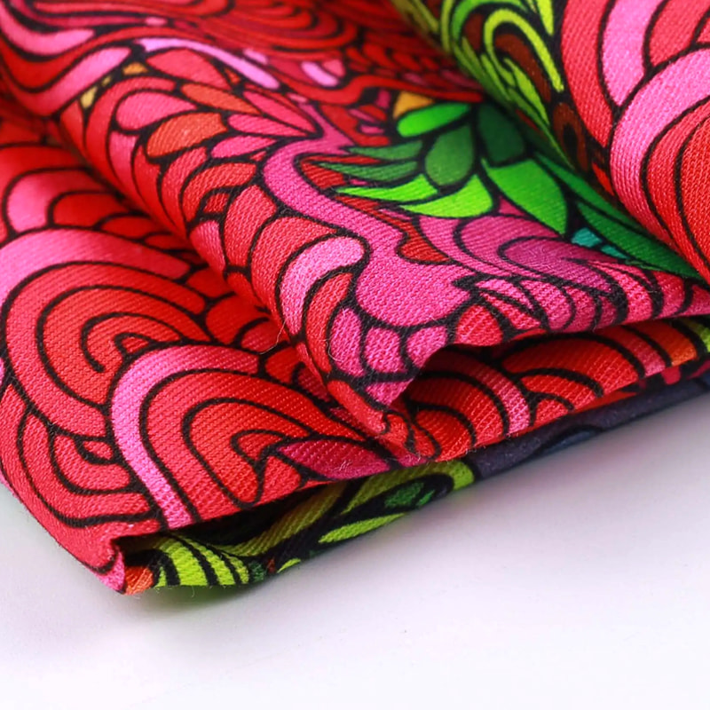 TMIE-08-3-2 115GSM Polyester Print Twill Poplin Stoff